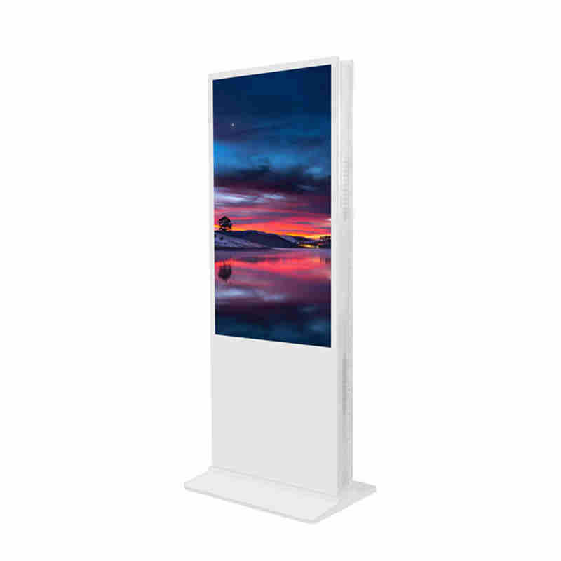 49-es inch padlózat Upstanding Double Sided Digital Signore Revertising Player Billboard for shopping mall, traile marke and bank lobby